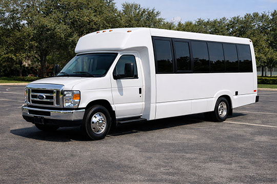 18-passenger minibus available for charter in Indianapolis, IN