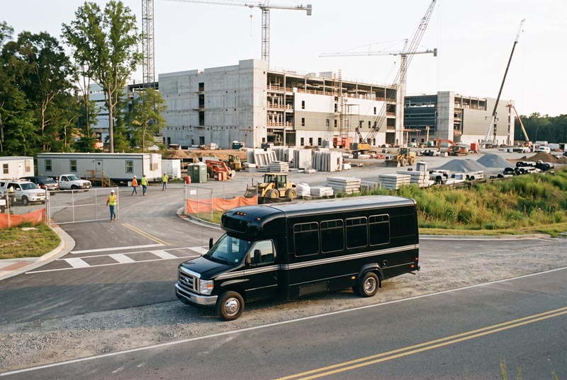 Construction Site Shuttle Bus Services in Indianapolis, IN
